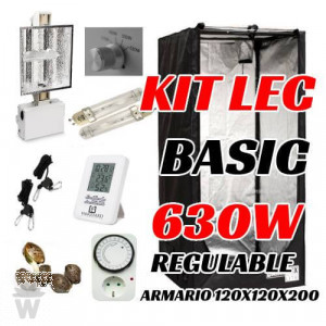 KIT LEC BASIC AGROLITE 630W (ARMARIO 120x120x200)