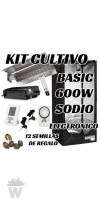 KIT CULTIVO INTERIOR BASIC 600W ARMARIO 120X120X2000CM ELECTRÓNICO